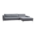 Moderne Grijze Hoekbank met Loungebank